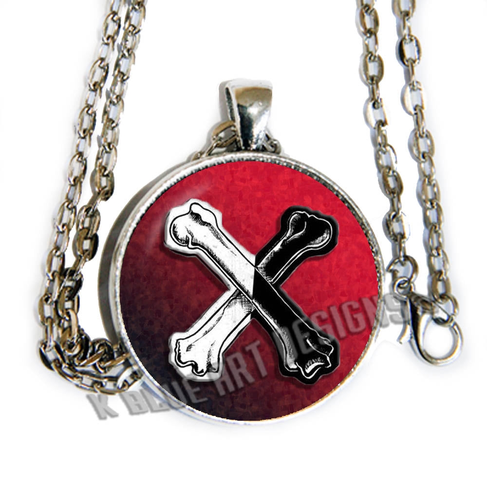 Descendants - Red, Audrey, Ben, Carlos, Evie, Jay, Mal, OR Uma - 1 glass cab pendant necklace