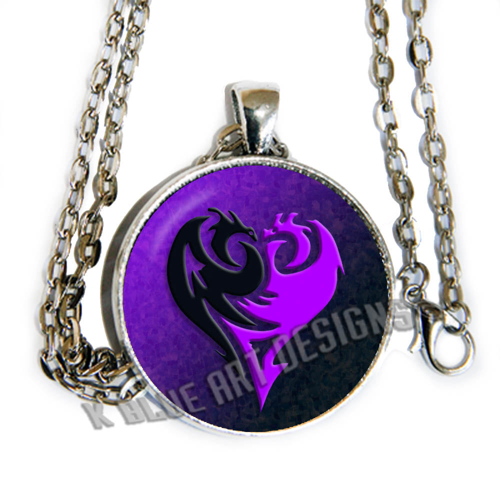 Descendants - Red, Audrey, Ben, Carlos, Evie, Jay, Mal, OR Uma - 1 glass cab pendant necklace